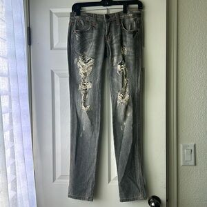 Frankie B Distressed Skinny Leg Jeans SZ 26